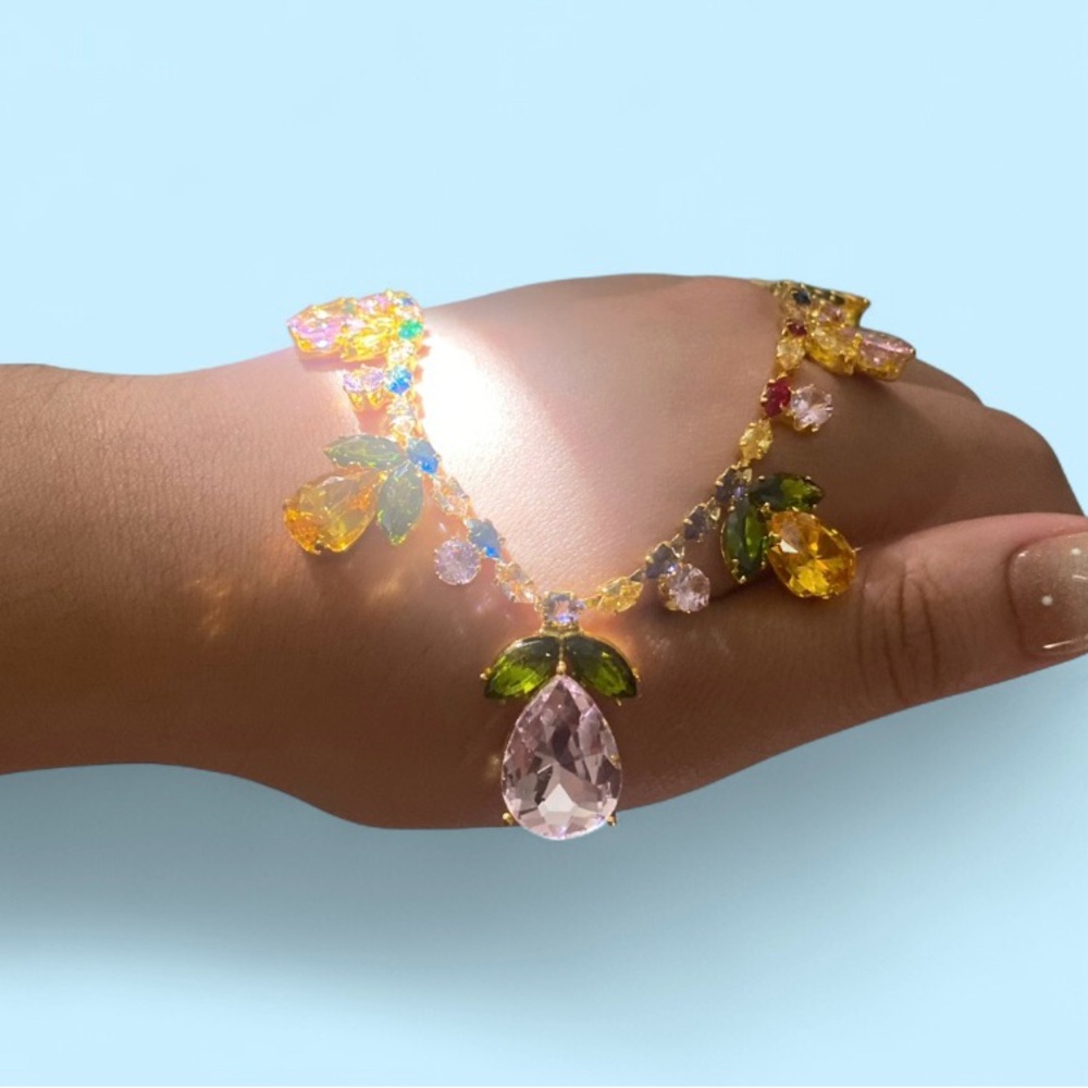 Urban Outfitters Multicolor Candy Gemstone Necklace